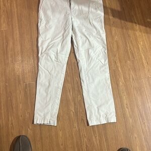 33x30 Daniel Cremieux White Chinos with Straight Fit